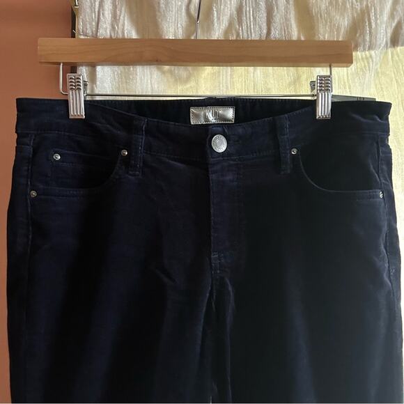 Kut from the Kloth Catherine Boyfriend Corduroy Pants Navy Blue NWT Size 8P - Picture 3 of 7